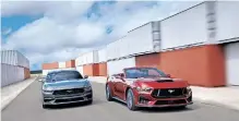  ?? ?? THE New Ford Mustang boasts a sharper-looking exterior.