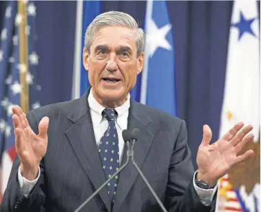  ?? SAUL LOEB, AFP/ GETTY IMAGES ?? Robert Mueller left the Department of Justice on Aug. 1, 2013, after directing the FBI in the Bush and Obama administra­tions.