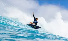  ?? TONY HEff, Wsl ?? Brisa Hennessy tendrá un desafío importante este miércoles, en la recta final del Hurley Pro, en Sunset Beach, Hawái.