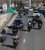  ?? (Photo Sébastien Botella) ?? Un cortège est parti de Nice mercredi, direction Paris.