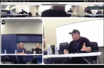  ?? ?? The May 10Little Lake Fire Protection District Board meeting was broadcast via Zoom.