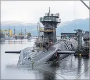  ??  ?? HMS Vanquish berthed at Faslane base