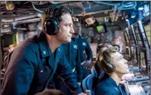  ??  ?? U.S. Navy Capt. Joe Glass (Gerard Butler) must save the Russian president and the world in the submarine thriller