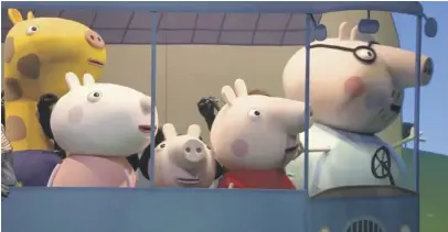  ?? ?? Peppa Pig’s Big Adventure life-sized puppets.