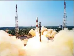  ?? ISRO ?? Brazil’s Amazonia-1 is launched from India’s Satish Dhawan Space Centre in February.