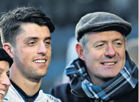  ??  ?? New generation: Adam Hastings with his father Gavin, the former Scotland captain