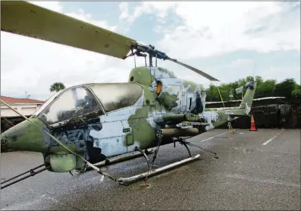  ?? PHOTOS BY JOHN BORDSEN FOR THE WASHINGTON POST ?? Large relics from the Vietnam War, including various helicopter­s, are on view throughout Vietnam Experience in Mount Pleasant, S.C.