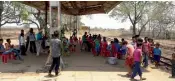  ??  ?? Villagers waiting at Bhatgaon railway station to serve cold drinks, snacks and lunch packets to passengers.