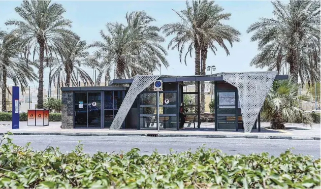  ??  ?? ↑
The new shelters serve the needs of highly populated areas of the emirate and cater to the current and future needs of public bus services.