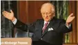  ?? Foto: Weigel, dpa ?? Benjamin Ferencz ist der letzte lebende Chefankläg­er der Nürnberger Kriegsver‰ brecher‰Prozesse.