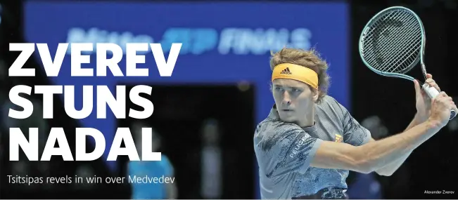  ??  ?? Alexander Zverev