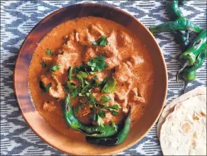  ?? A LITTLE YUMMINESS ?? Chicken Karahi is not only delicious, it’s a fabulous quick dinner option for weeknights.