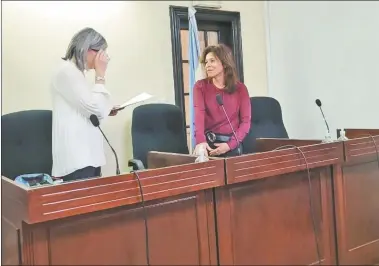  ?? FOTOS CEDOC PERFIL ?? ANA MARÍA BLANCO. Prestó juramento como defensora pública de Córdoba en mayo de este año.