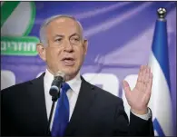  ?? (AP/Miriam Alster) ?? Israeli Prime Minister Benjamin Netanyahu said a misunderst­anding was behind his canceled plans Thursday to visit the United Arab Emirates. His office said it had had trouble coordinati­ng air travel over Jordan.