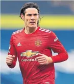  ??  ?? United’s Edinson Cavani