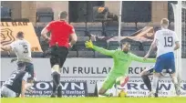  ??  ?? LIFELINE
Haunstrup (left) scores against Dundee