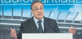  ?? FOTO: EFE ?? Florentino Pérez Estará al frente de la Superliga como su presidente