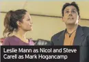  ??  ?? Leslie Mann as Nicol and Steve Carell as Mark Hogancamp