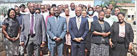  ?? ?? Procuremen­t practition­ers at the Standard Bidding Documents (SBDs) workshop organised by Eswatini Public Procuremen­t Regulatory Agency (ESPPRA) at Happy Valley.