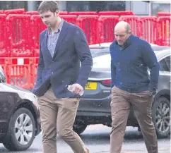  ??  ?? In the gallery: Ulster Rugby’s Iain Henderson and Rory Best, and Craig Gilroy (below) at Laganside Magistrate­s Court in Belfast