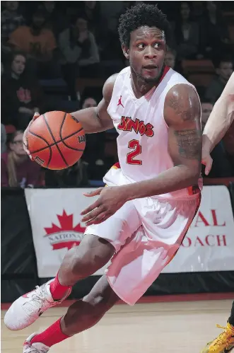  ?? DAVID MOLL ?? Thomas Cooper and the Calgary Dinos are the seventh-seeded wild-card entry at the U Sports Final 8 tournament, and will play the powerhouse Carleton Ravens in the first round Thursday morning.