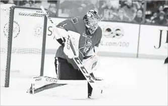  ?? GETTY IMAGES FILE PHOTO ?? By trading Mike Condon, pictured, the Ottawa Senators have set the stage for veteran goalie Craig Anderson and Anders Nilsson, who agreed to a two-year extension in May, to share netminding duties in Ottawa.