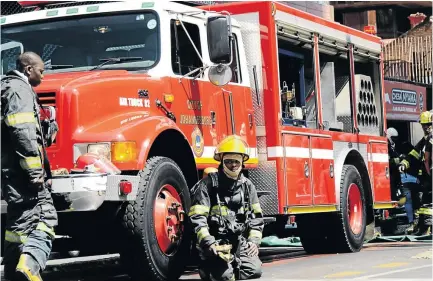  ?? / MDUDUZI NDZINGI ?? Firefighte­rs say the service is in an appalling state and that they face a shocking state of affairs every day working to protect local communitie­s.