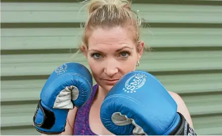  ??  ?? Michelle Wellington is a contender in the Hinuera Rugby and Sports Boxing Battle. Michelle Wellington