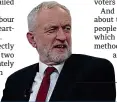  ??  ?? Sour note: Forecast points to defeat for Jeremy Corbyn