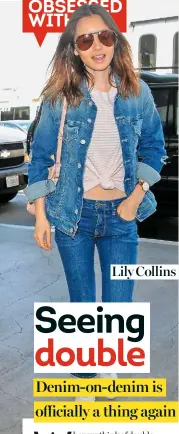  ??  ?? Lily Collins