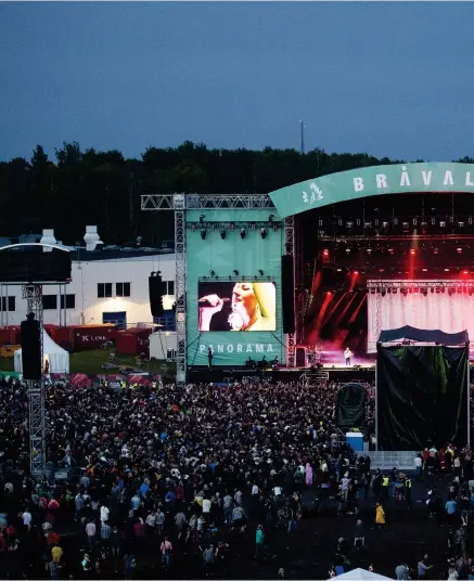  ??  ?? VÄLBESÖKT. Bråvallafe­stivalen, som är en av Sveriges största festivaler, firar fem år i år.