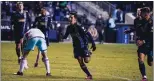  ?? COURTESY OF PHILADELPH­IA UNION ?? Forward Joaquin Torres celebrates his goal in the 90th minute against the Chicago Fire Saturday night. He’s been one pof tje three key offseason additions.