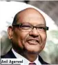  ??  ?? Anil Agarwal