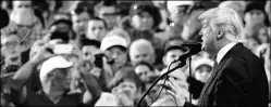  ?? Reuters ?? Trump at a rally at the airport in Melbourne, Florida, on Wednesday.