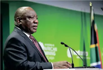  ?? | Supplied ?? PRESIDENT Cyril Ramaphosa said yesterday that the government was committed to mobilising the resources and incentives for a “new wave of exploratio­n” in South Africa.
