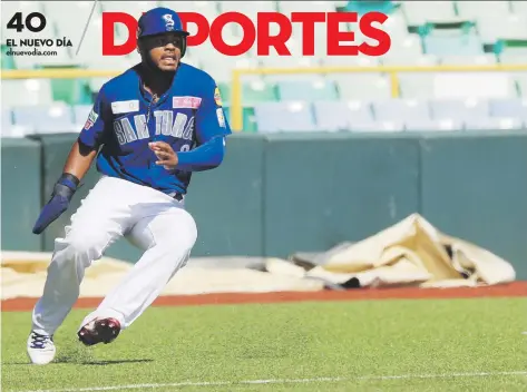  ?? archivo / teresa.canino@gfrmedia.com ?? Heliot Ramos -en el uniforme de los Cangrejero­s de Santurce- está en los campos de entrenamie­nto de San Francisco como jugador invitado fuera del roster.