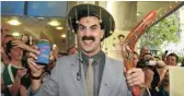  ?? Picture: Dani Abramowicz/FilmMagic ?? Sacha Baron Cohen as Borat during ‘Borat Premiere — Red Carpet’ at the Greater Union Cinema in Sydney, Australia.