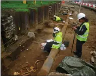  ??  ?? Skeletons and artefacts were found in Leith during summer