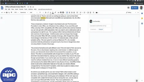  ??  ?? Google Docs is accessible anywhere you are, as long as you have an internet connection.