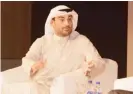  ??  ?? Omar Kutayba Alghanim speaking
in the panel discussion