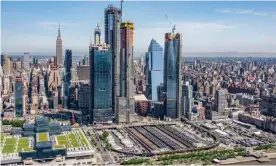  ??  ?? An aerial view of Hudson Yards in May 2018. Photograph: Courtesy of Related Oxford