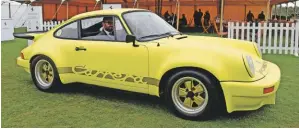  ??  ?? This 1974 Porsche 911 Carrera RS 3.0 was delivered new to F1 pioneer Lord Hesketh and later used by (in)famous Formula One racing driver, James Hunt, to drive himself ‘from parties to races’. It is one of only six right-hand-drive models known to exist in the UK.