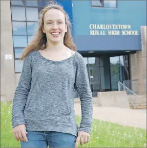  ?? JIM DAY/THE GUARDIAN ?? Hannah MacLellan, 18, of Pownal hopes to pursue a career as a lawyer advocating on behalf of people with disabiliti­es. MacLellan has never let cerebral palsy prevent her from living life to the fullest.