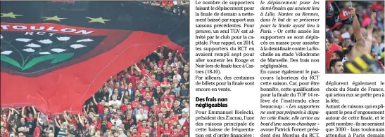  ??  ?? Fautes de combattant­s, Clermont a-t-il déjà gagner la bataille des tribunes ?