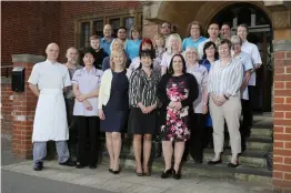  ??  ?? Staff at Glebelands Care Home in Woolf Drive