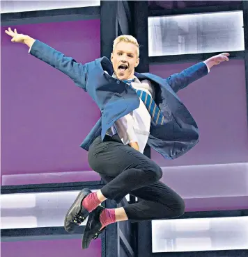  ??  ?? Overnight success: Everybody’s Talking About Jamie at the Crucible theatre in Sheffield, left; director Jonathan Butterell, writer Tom Macrae, and composer Dan Gillespie Sells, right