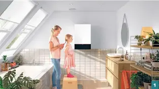  ?? VIESSMANN. ?? 1. La chaudière murale Vitodens 200-W dispose d’un écran tactile de sept pouces en couleur et d’une interface wi-fi intégrée, pour une utilisatio­n simple et intuitive.