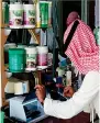  ??  ?? A municipali­ty official inspecting beauty products at a salon in Abu Dhabi.