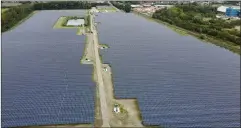  ?? ?? The Sas Van Gent solar farm in the Netherland­s