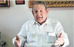  ??  ?? Guillermo Pérez Cadalso, excancille­r de Honduras, habló con EL HERALDO.